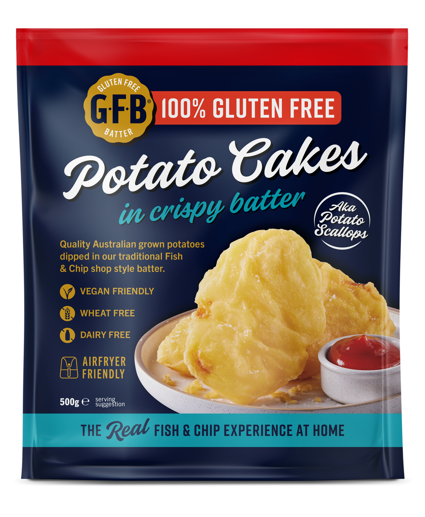 Potato Cakes in crispy batter