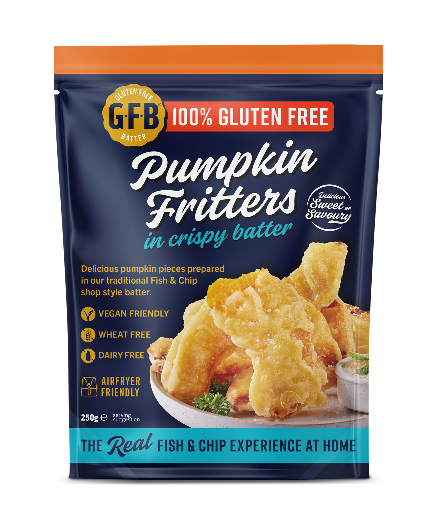 Pumpkin Fritters in crispy batter