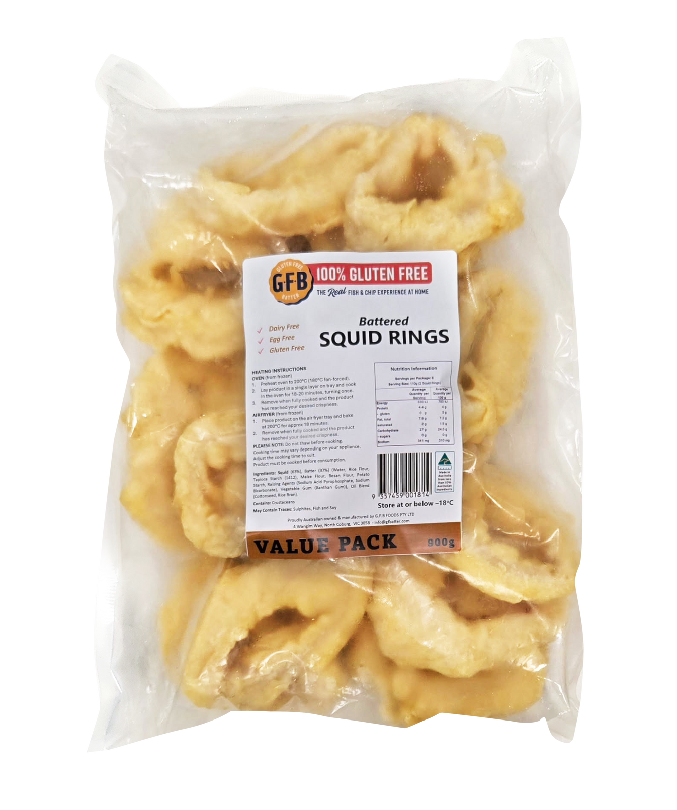 Gluten Free Squid Rings in Crispy Batter – GF Batter